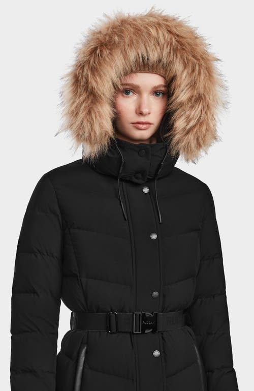 Rudsak Elsie Matte Long Quilted Down Puffer In Black