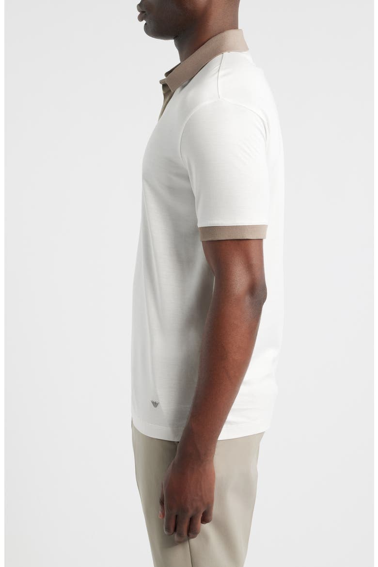 Contrast Collar Polo, Alternate, color, WHITE MULTI