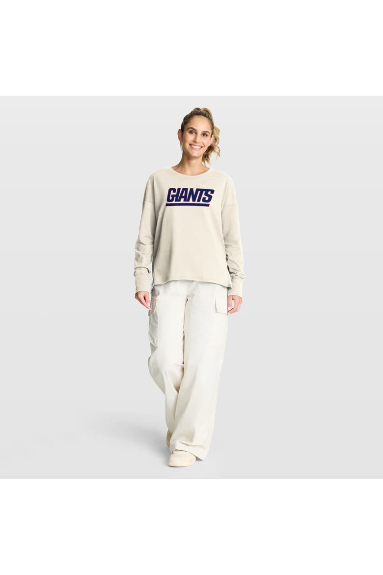Women's Fanatics Cream New York Giants Dove Legacy Long Sleeve T-Shirt, Alternate, color, Cream
