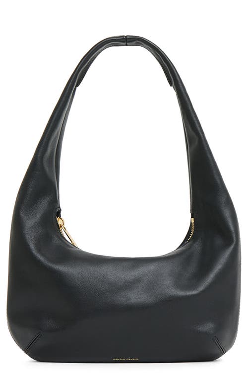 Mansur Gavriel Mini Gnocchi Leather Hobo Bag in Black at Nordstrom