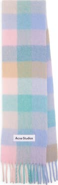 Acne Studios Studios Vally Plaid Alpaca, Wool & Mohair Blend Scarf