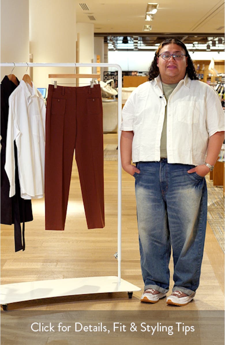 Patch Pocket Straight Leg Pants, sales video thumbnail