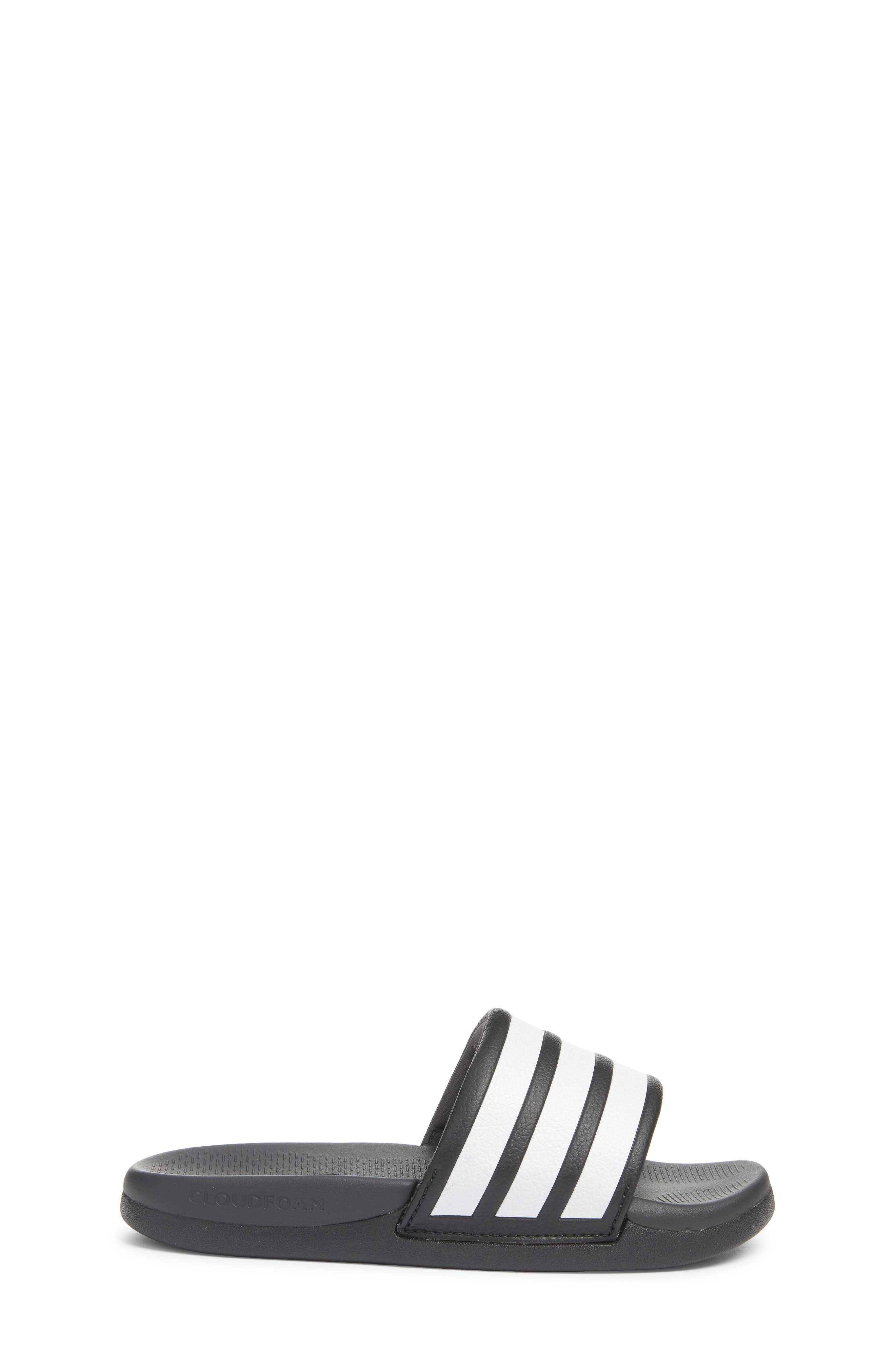 adidas Kids' Adilette Comfort 2.0 Sport Slide, Alternate, color, Core Black/ White/ Carbon