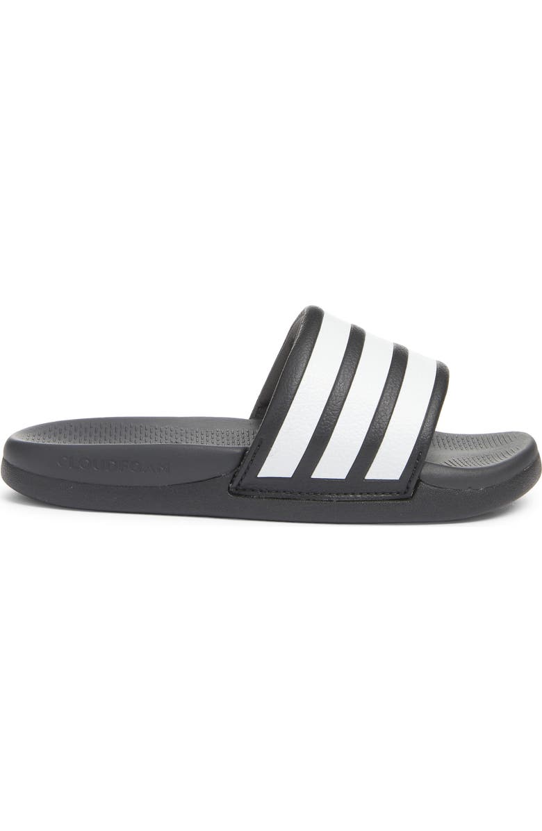 adidas Kids' Adilette Comfort 2.0 Sport Slide, Alternate, color, Core Black/ White/ Carbon
