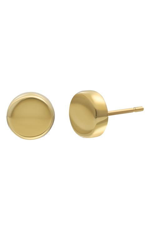 14K Gold Round Stud Earrings (Nordstrom Exclusive)