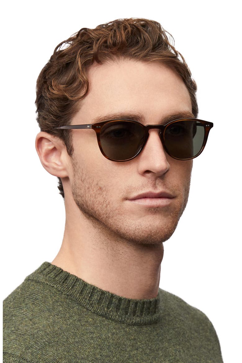 Forman LA 51mm Polarized Pillow Sunglasses, Alternate, color, DARK TORTOISE