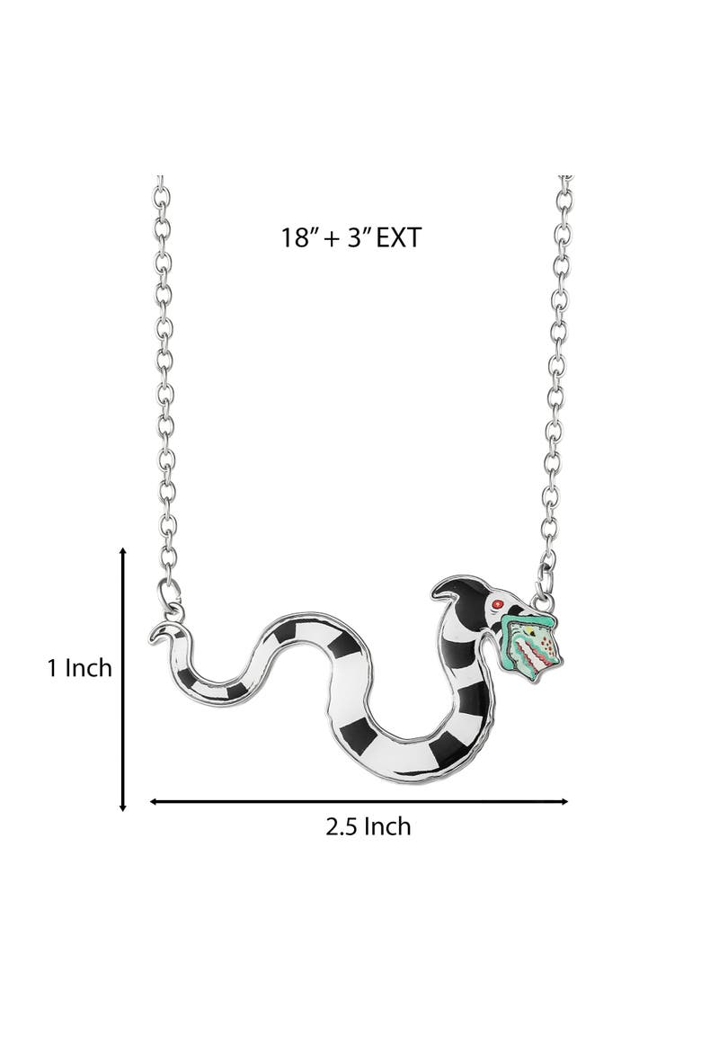 Sandworm Pendant Necklace, 18"+3", Alternate, color, Multicolor