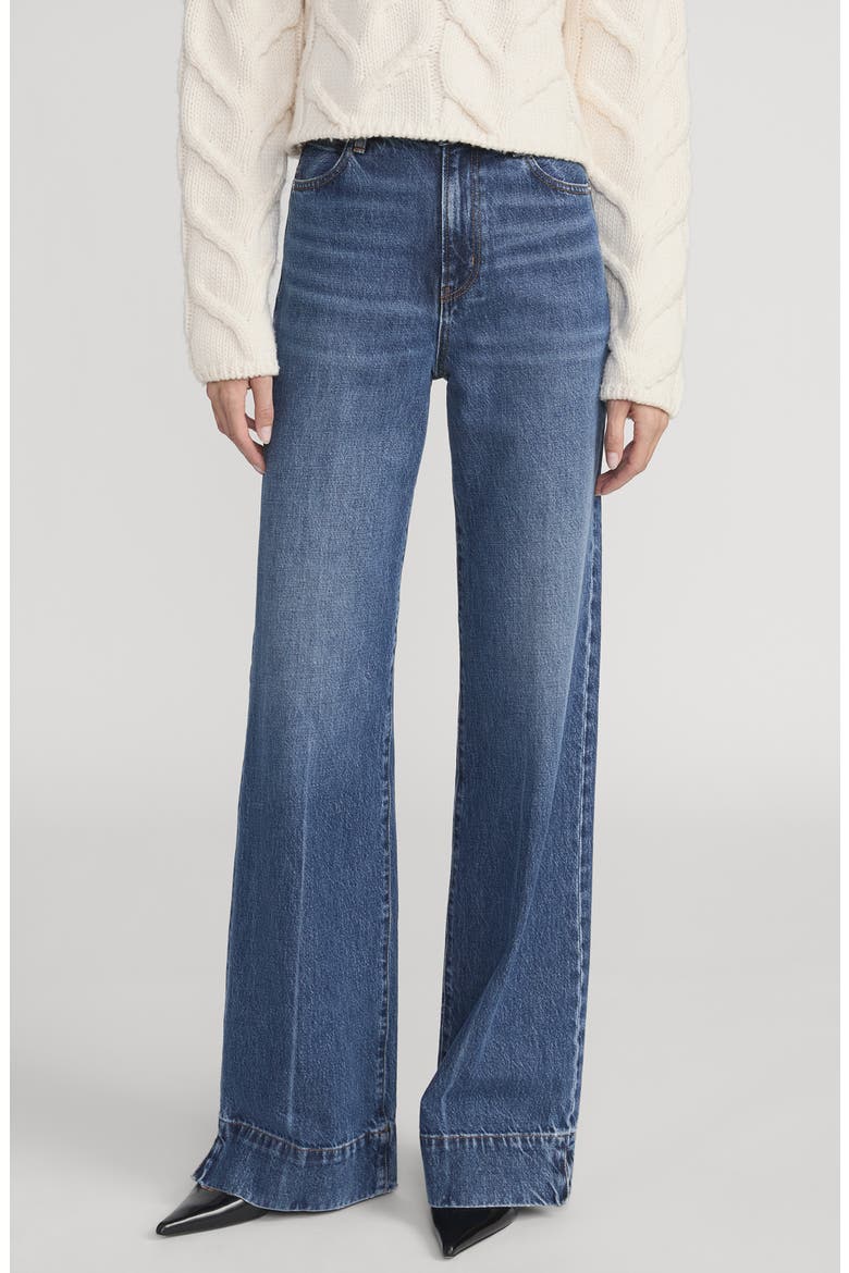 The Slice High Waist Flare Jeans, Main, color, HEADLINER