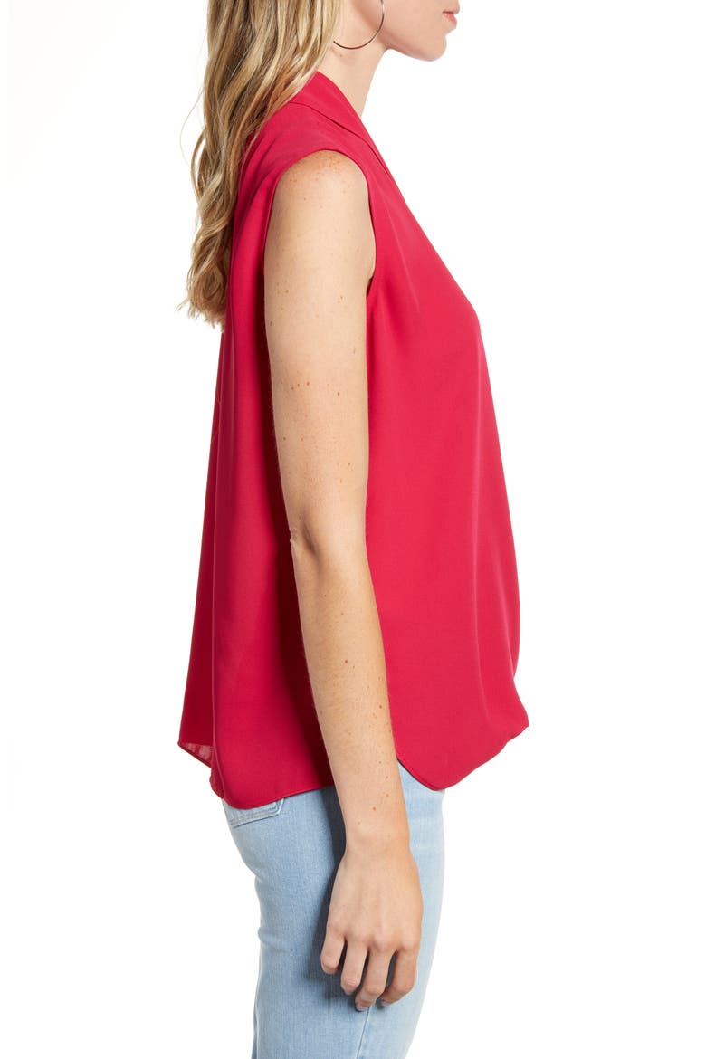 Twist Front Top, Alternate, color, RED CERISE