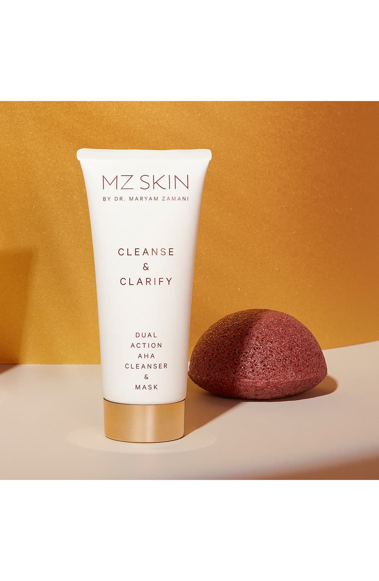 MZ Skin Cleanse & Clarify Dual Action AHA Cleanser & Mask, Alternate, color, 