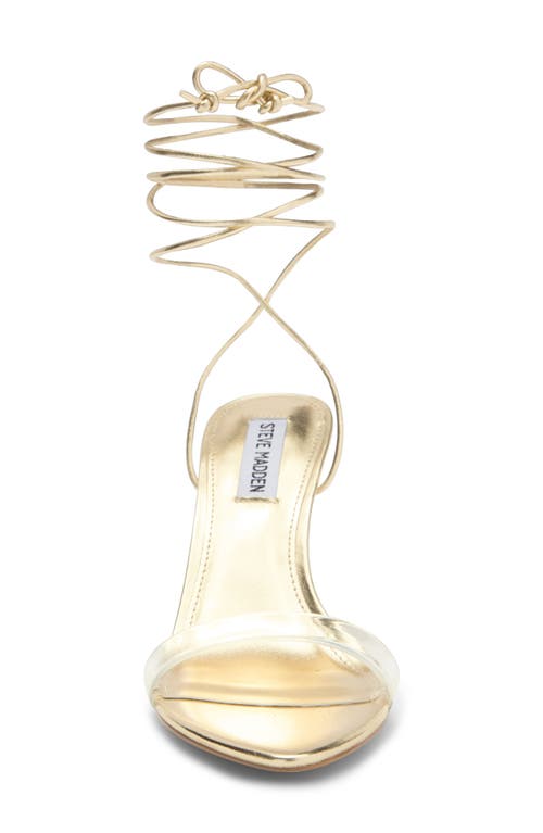 Steve Madden Dollyy Ankle Strap Sandal In Gold