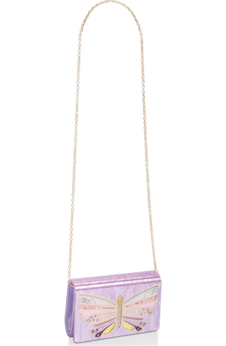 Kurt Geiger London Embellished Butterfly Clutch, Alternate, color,