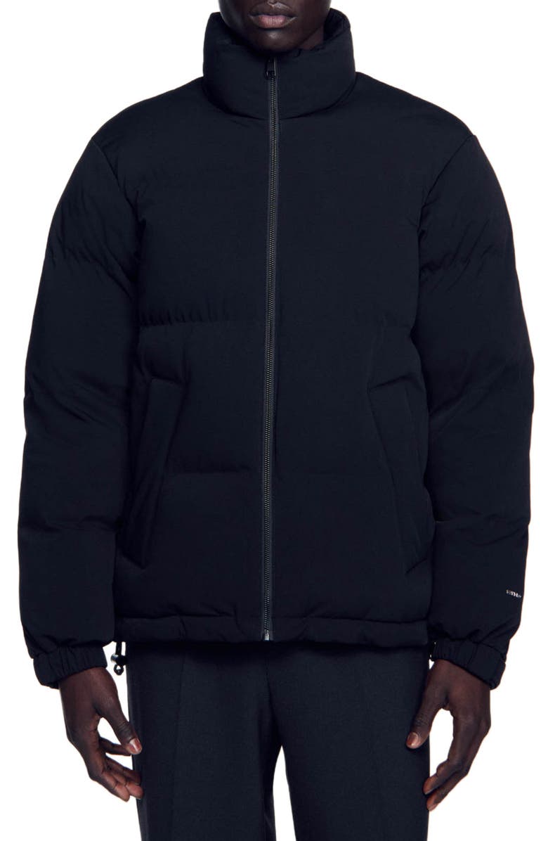 SANDRO Oversized puffer jacket, Main, color, 