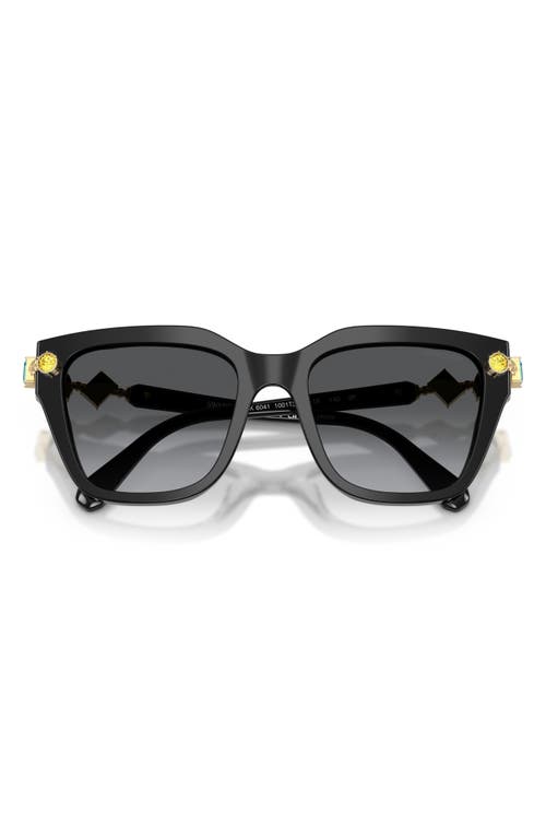 Swarovski Womens Sk6041 Irregular Acetate Sunglasses Black In Black