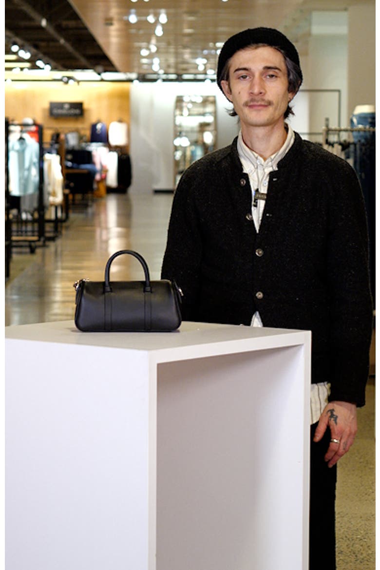 Small Day Leather Bowling Bag video