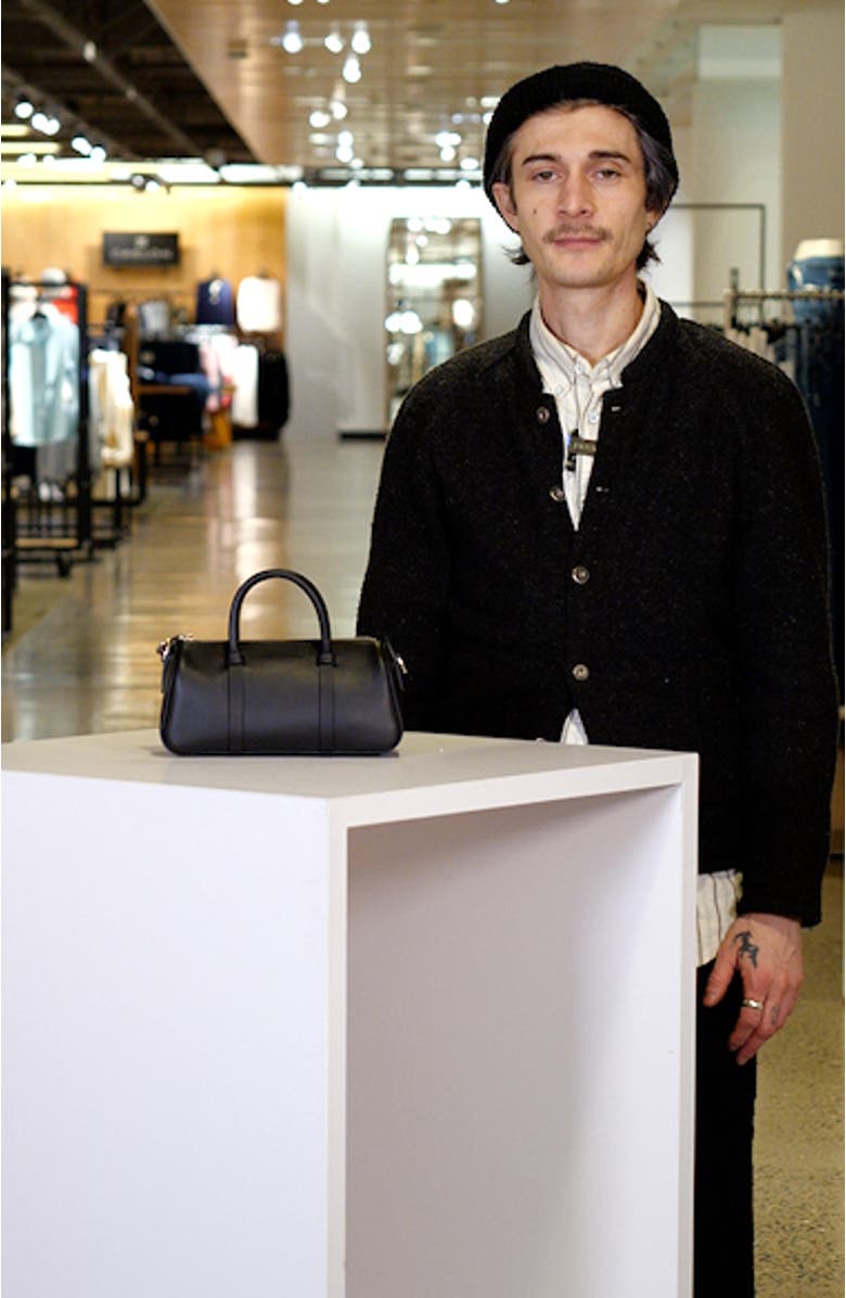 Small Day Leather Bowling Bag, sales video thumbnail