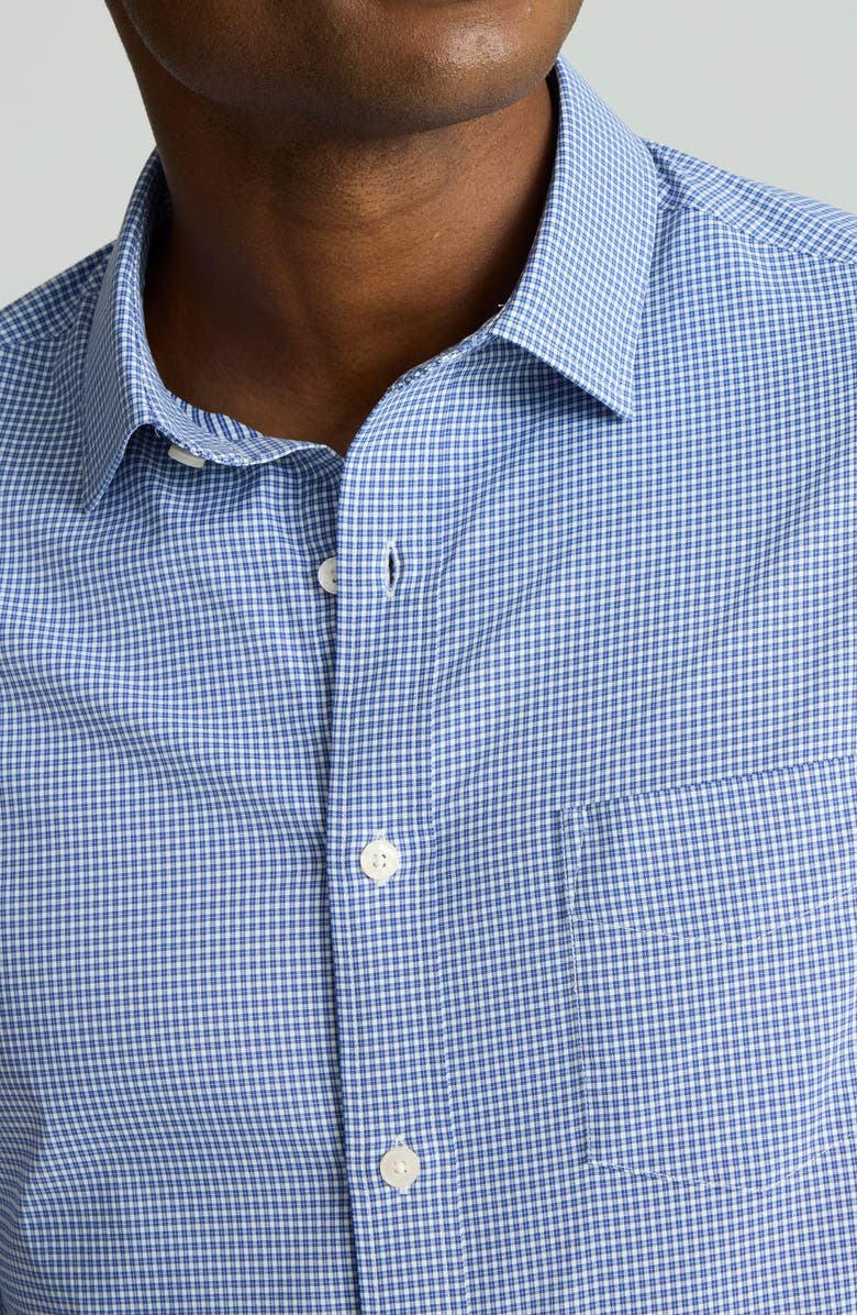 UNTUCKit Lafior Check Performance Button-Up Shirt, Alternate, color, Blue