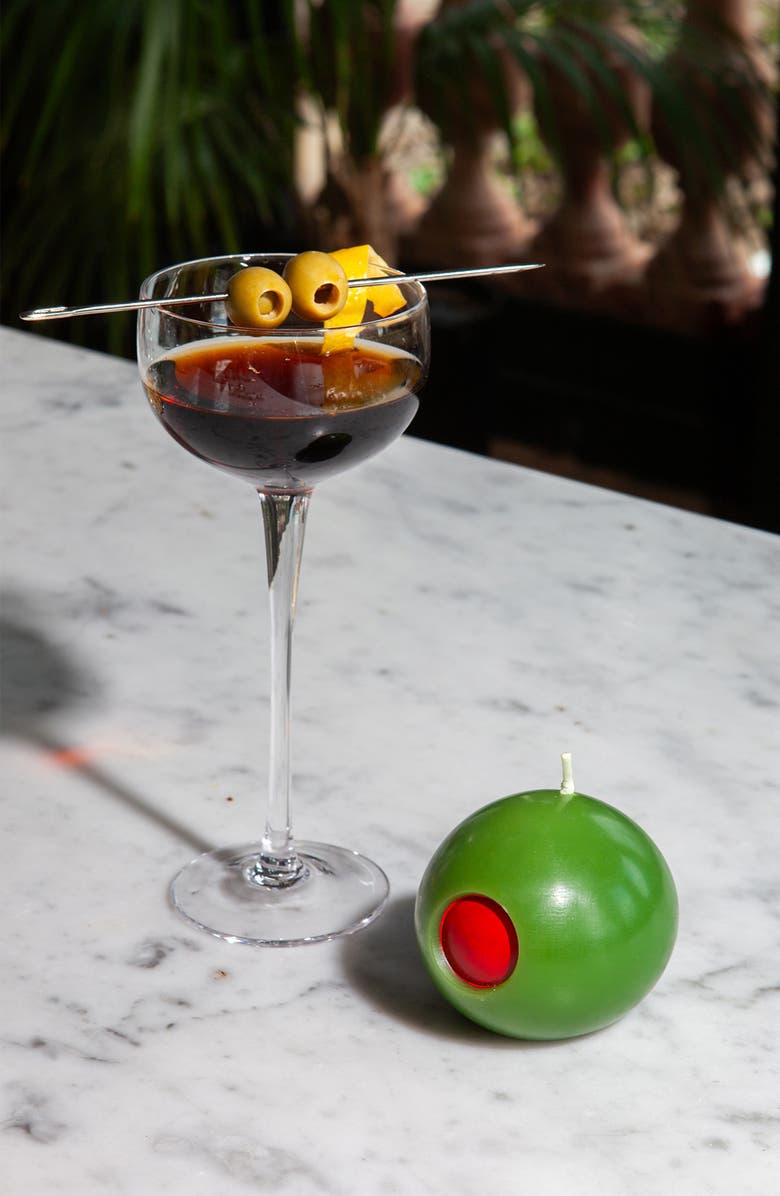 doiy Olivia 3D Olive Candle, Alternate, color, Green