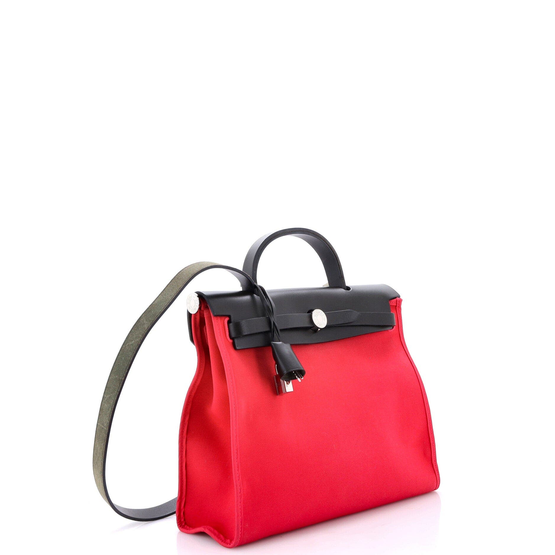 Herbag Zip Leather and Toile 31, Alternate, color, Pink