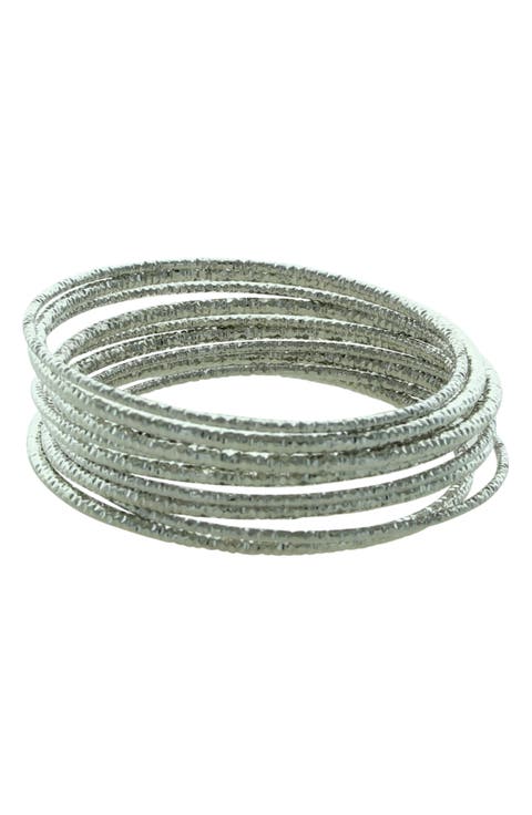 Inaya Set of 10 Bangle Bracelets