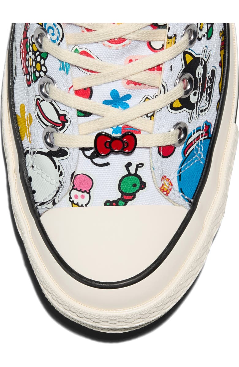 Converse Chuck Taylor<sup>®</sup> All Star<sup>®</sup> 70 High Top Sneaker, Alternate, color, White/ Pink/ Green