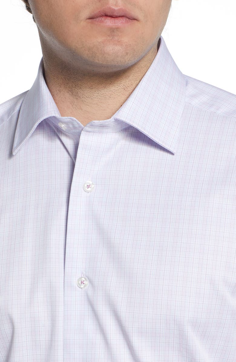 David Donahue Regular Fit Plaid Dress Shirt, Alternate, color, 