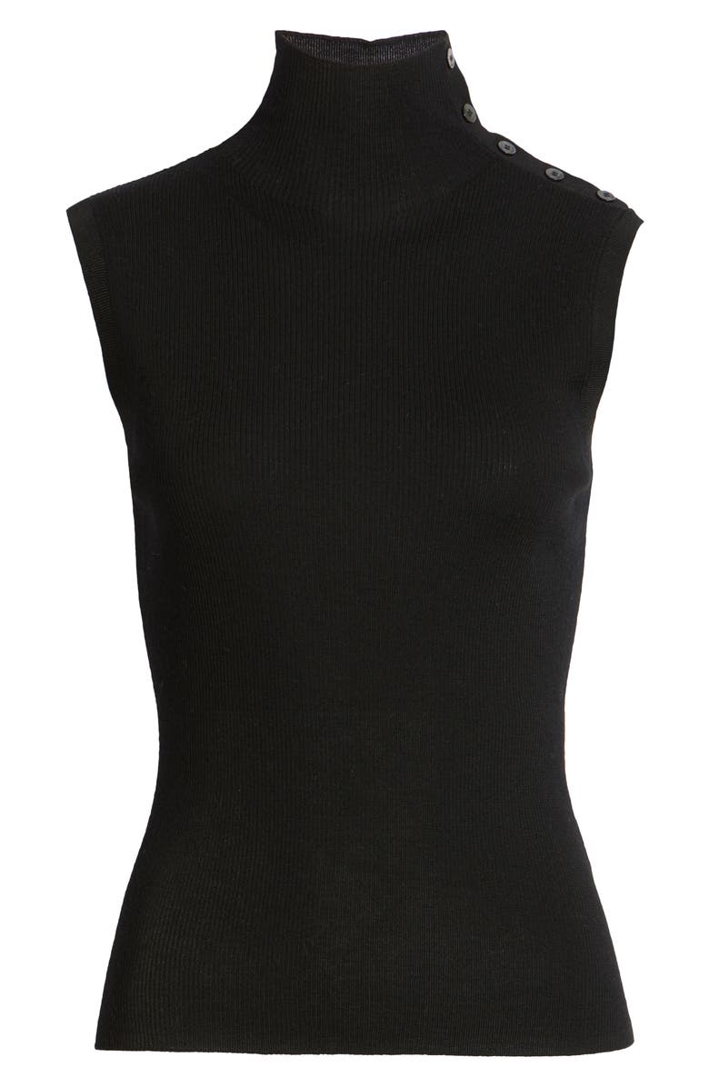 BOSS Fermesa Sleeveless Turtleneck Sweater, Alternate, color, 