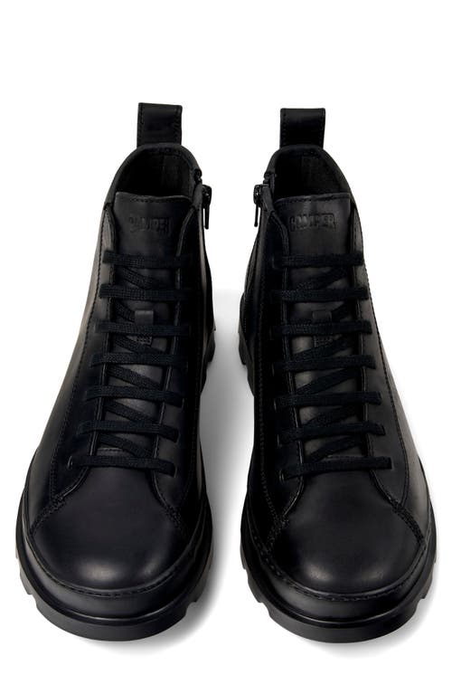 Camper Brutus Combat Boot In Black