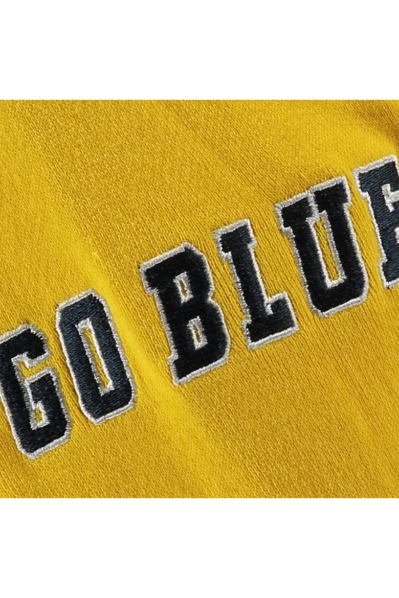 Youth Stadium Athletic Yellow Michigan Wolverines Big Logo Pullover Hoodie, Alternate, color, Maize