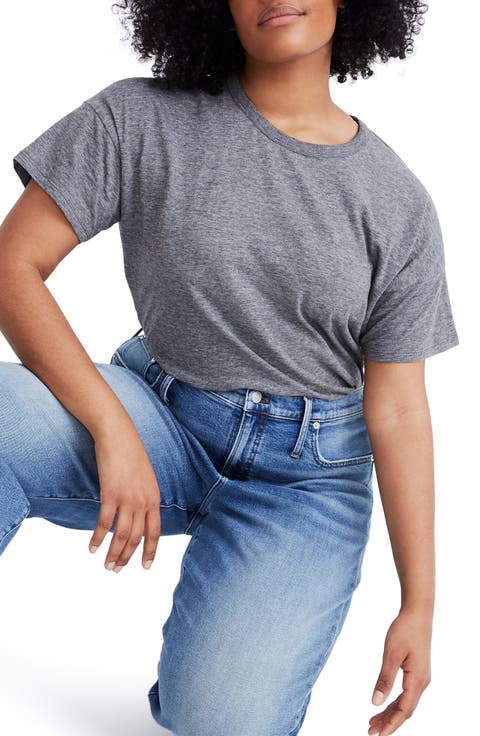 Whisper Cotton Crewneck T-Shirt (Regular & Plus Size)