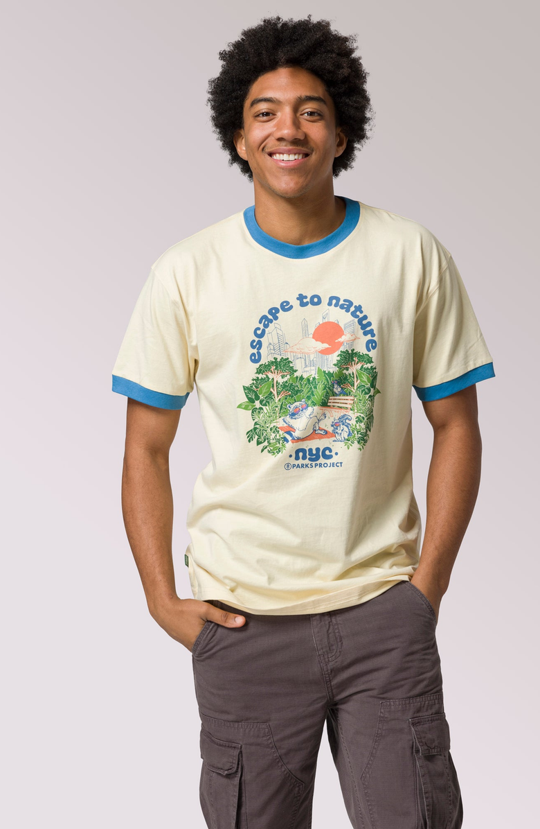Parks Project NYC Escape Tee, Alternate, color, Natural