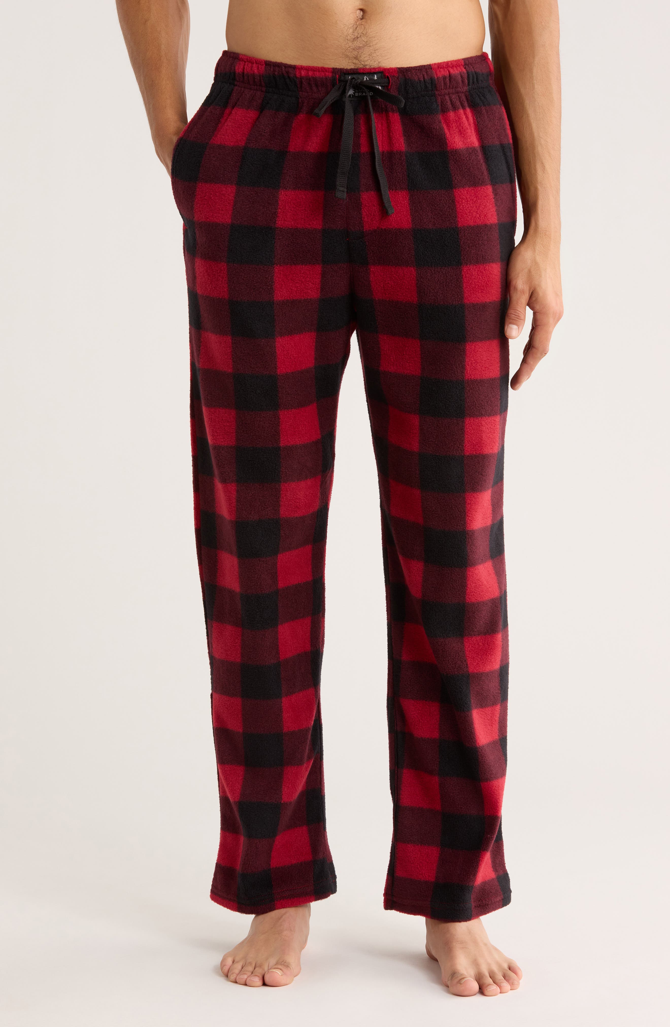 Lucky Brand Buffalo Plaid Dual Fleece Pajama Pants