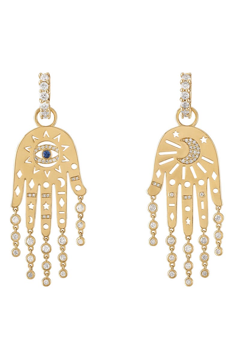 EDEN PRESLEY Divine Intervention Drop Earrings, Main, color, White Diamond