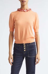 Ulla Johnson Jude Embellished Wool Sweater