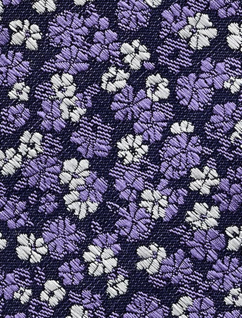 Synrgy By Dxl Micro Floral Tie In Purple