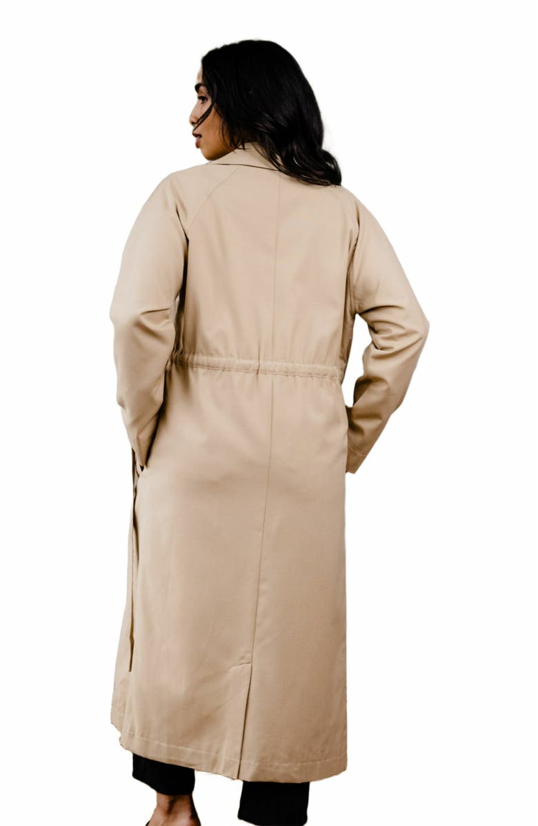 ABLE Kimberly Trench Coat, Alternate, color, Brown Sugar