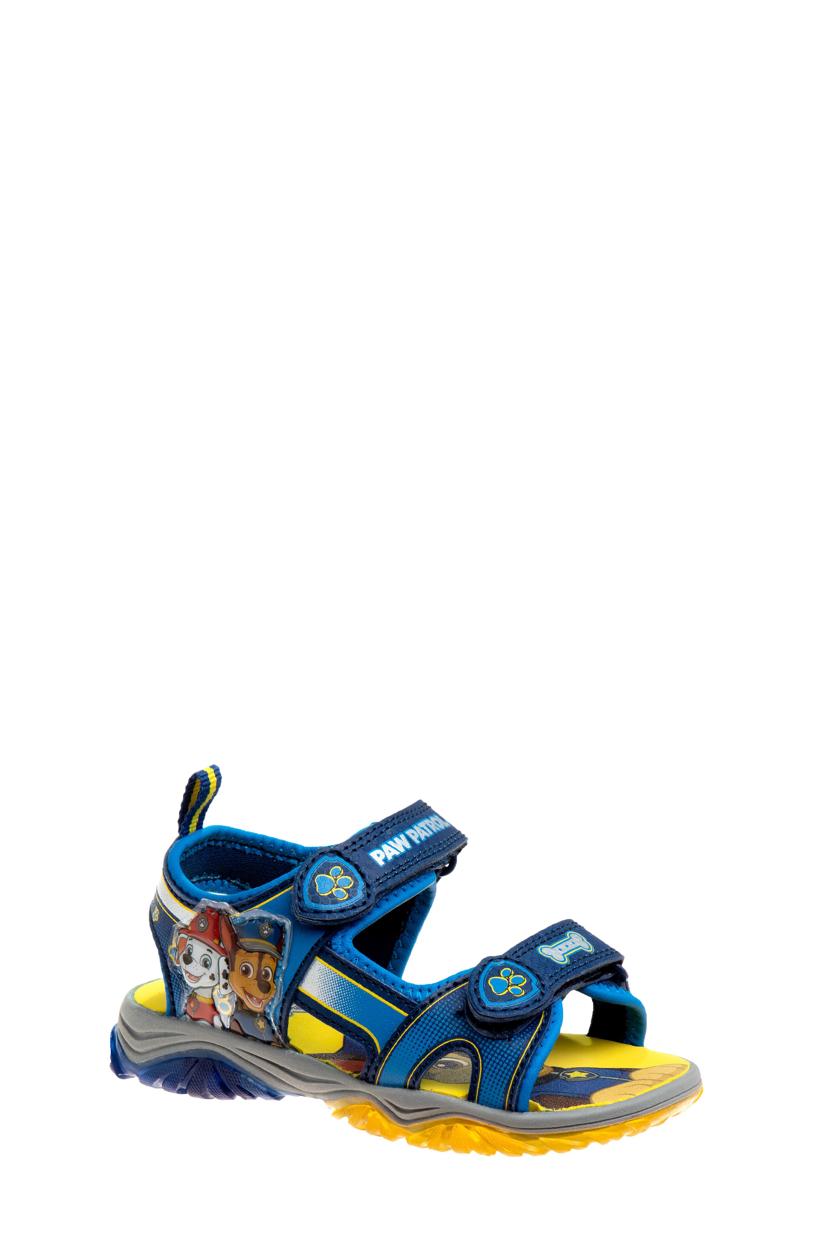 JOSMO Kids' Paw Patrol Sandal, Main, color, Navy/ Yellow