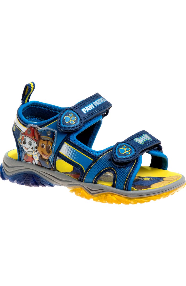 JOSMO Kids' Paw Patrol Sandal, Main, color, Navy/ Yellow