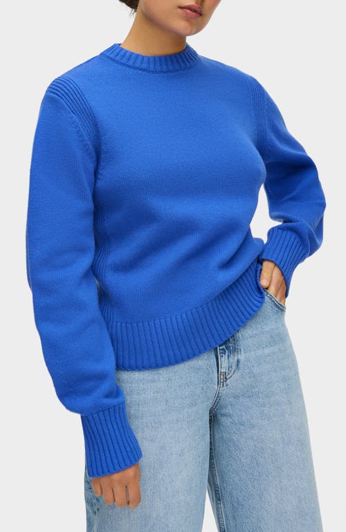Aligne Dion Mock Neck Sweater In Blue