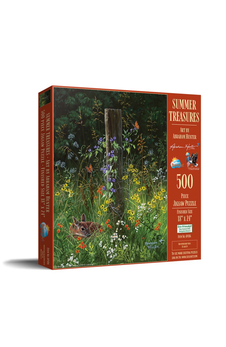 Sunsout Summer Treasures 500 piece Jigsaw Puzzle for Adults, Main, color, Multicolor