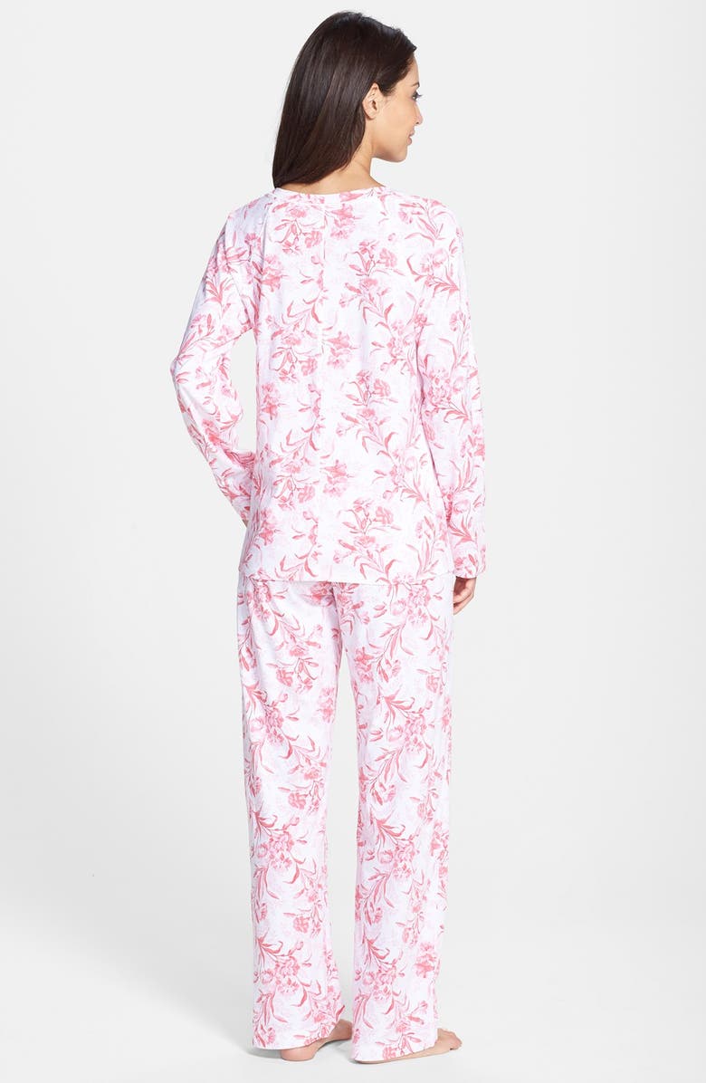 Carole Hochman Designs Long Sleeve Cotton Jersey Pajamas, Alternate, color, 