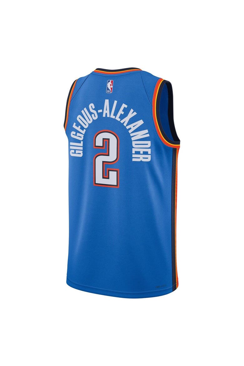 Unisex Nike Shai Gilgeous-Alexander Blue Oklahoma City Thunder Swingman Jersey - Icon Edition, Alternate, color, Blue