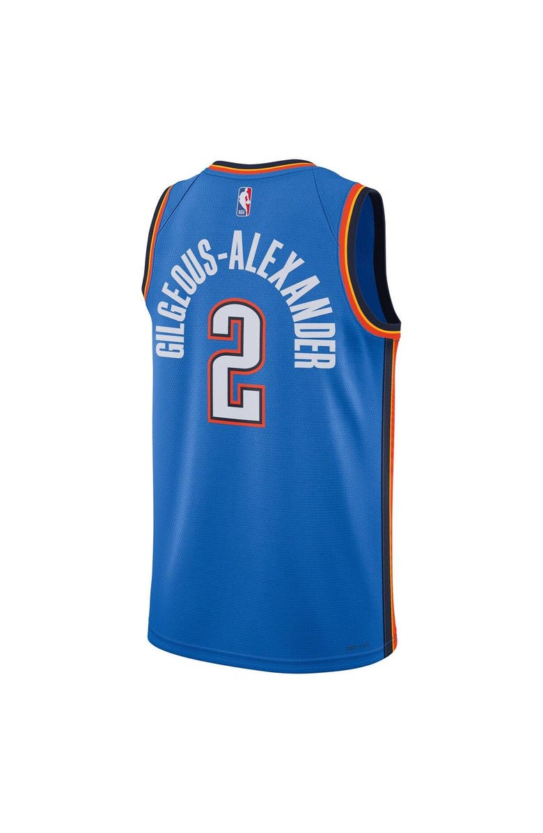 Nike Unisex Nike Shai Gilgeous-Alexander Blue Oklahoma City Thunder Swingman Jersey - Icon Edition, Alternate, color, Blue