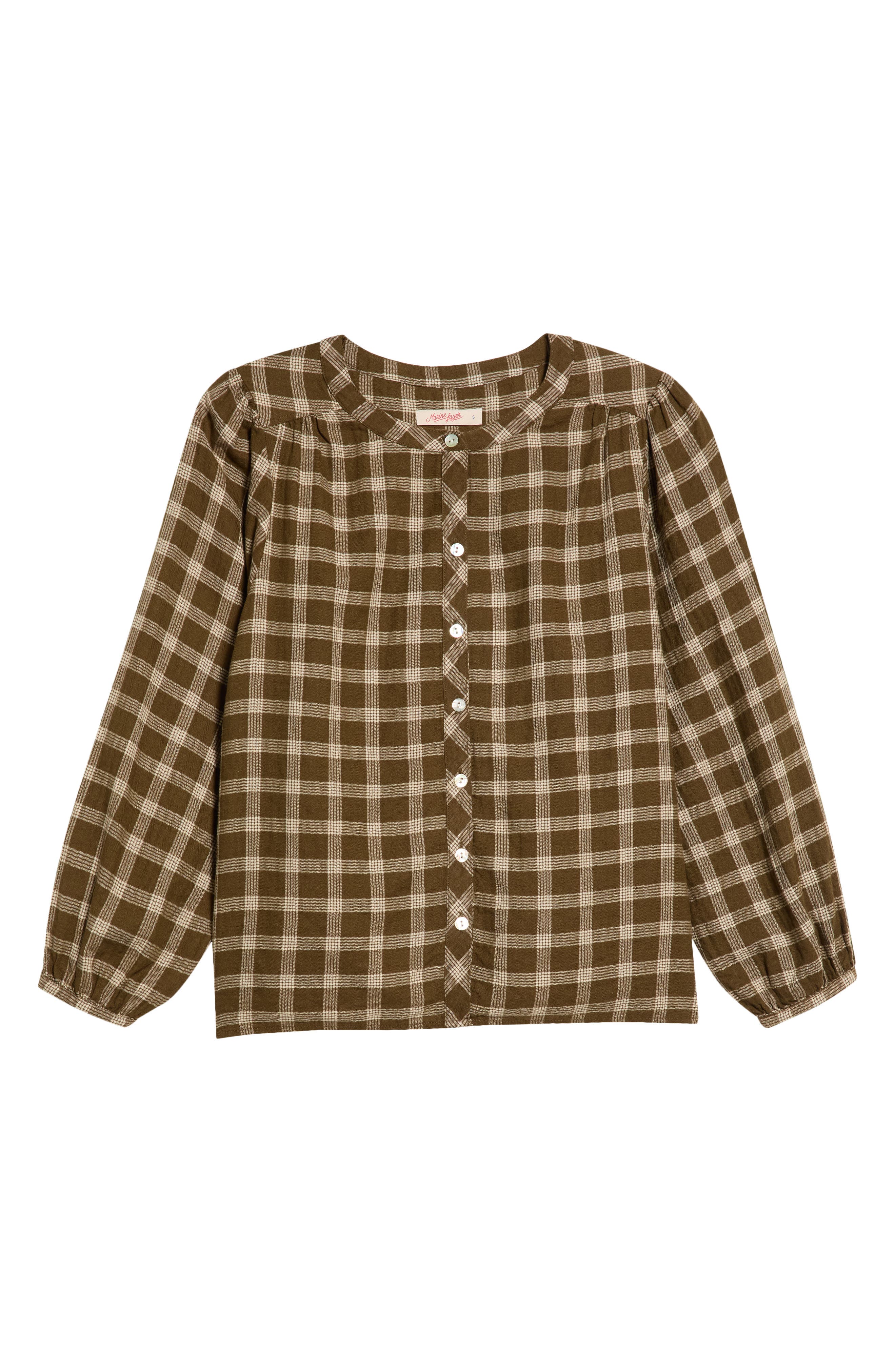selected OLIVE PLAID
