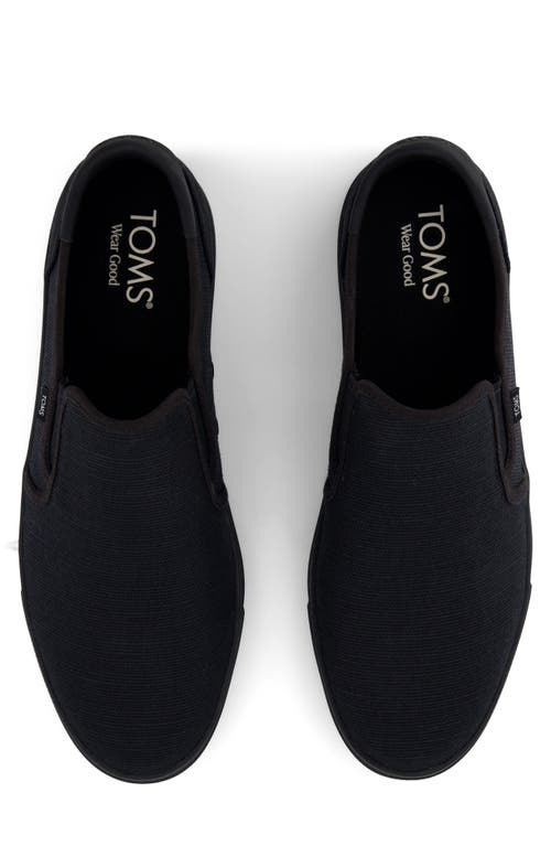 Toms Baja 2.0 Slip-on Sneaker In Black/black