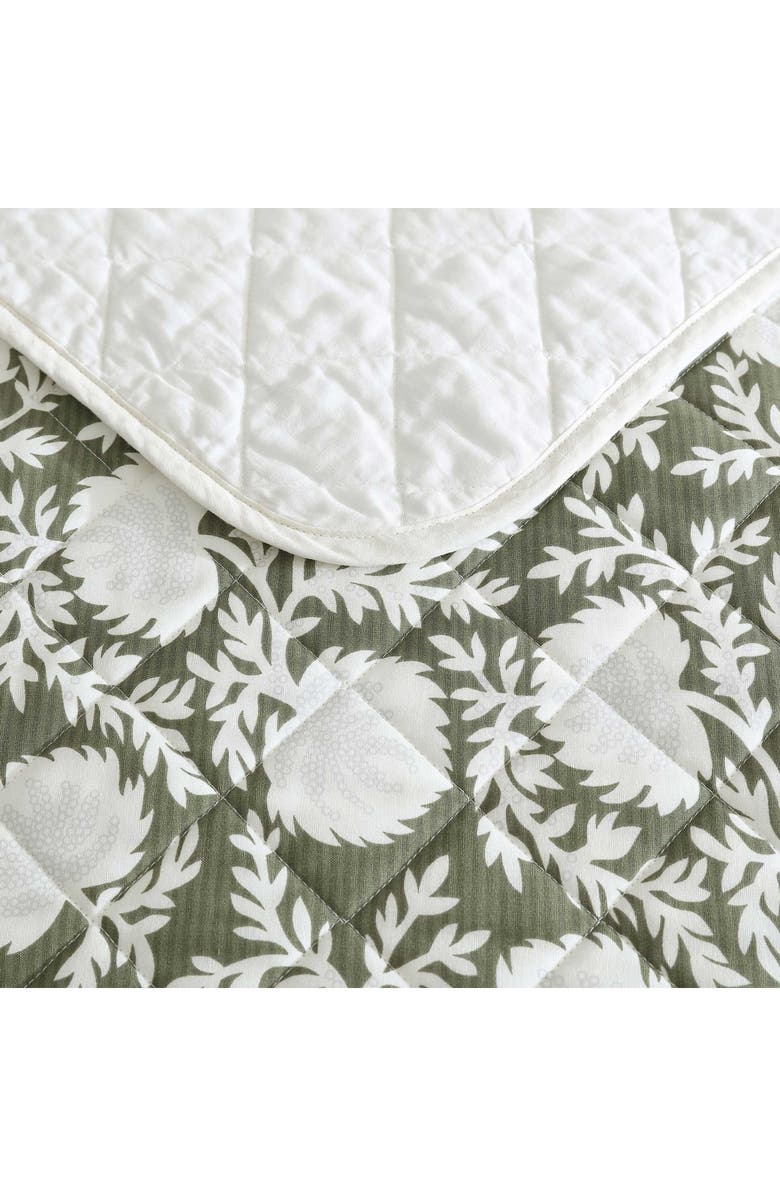 Eddie Bauer Garden Bloom Cotton King Quilt Set, Alternate, color, Green