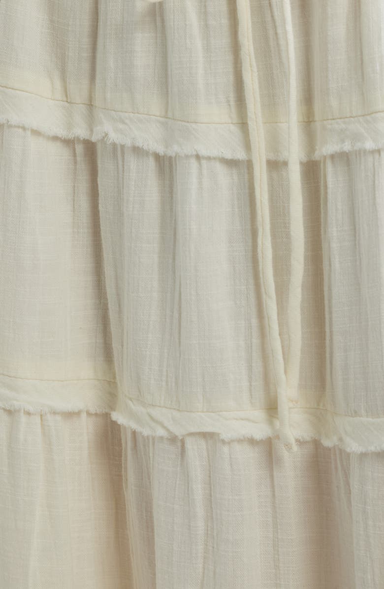 BDG Urban Outfitters Nova Tiered Gauze Midi Skirt, Alternate, color, White