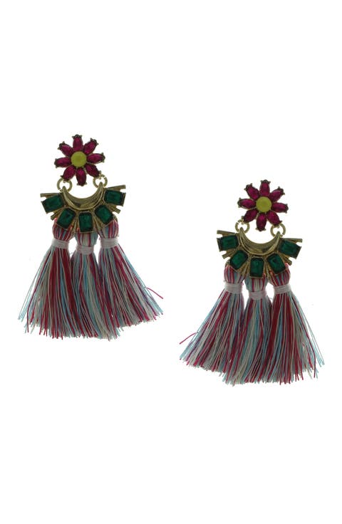 Party Tassel Drop Earrings