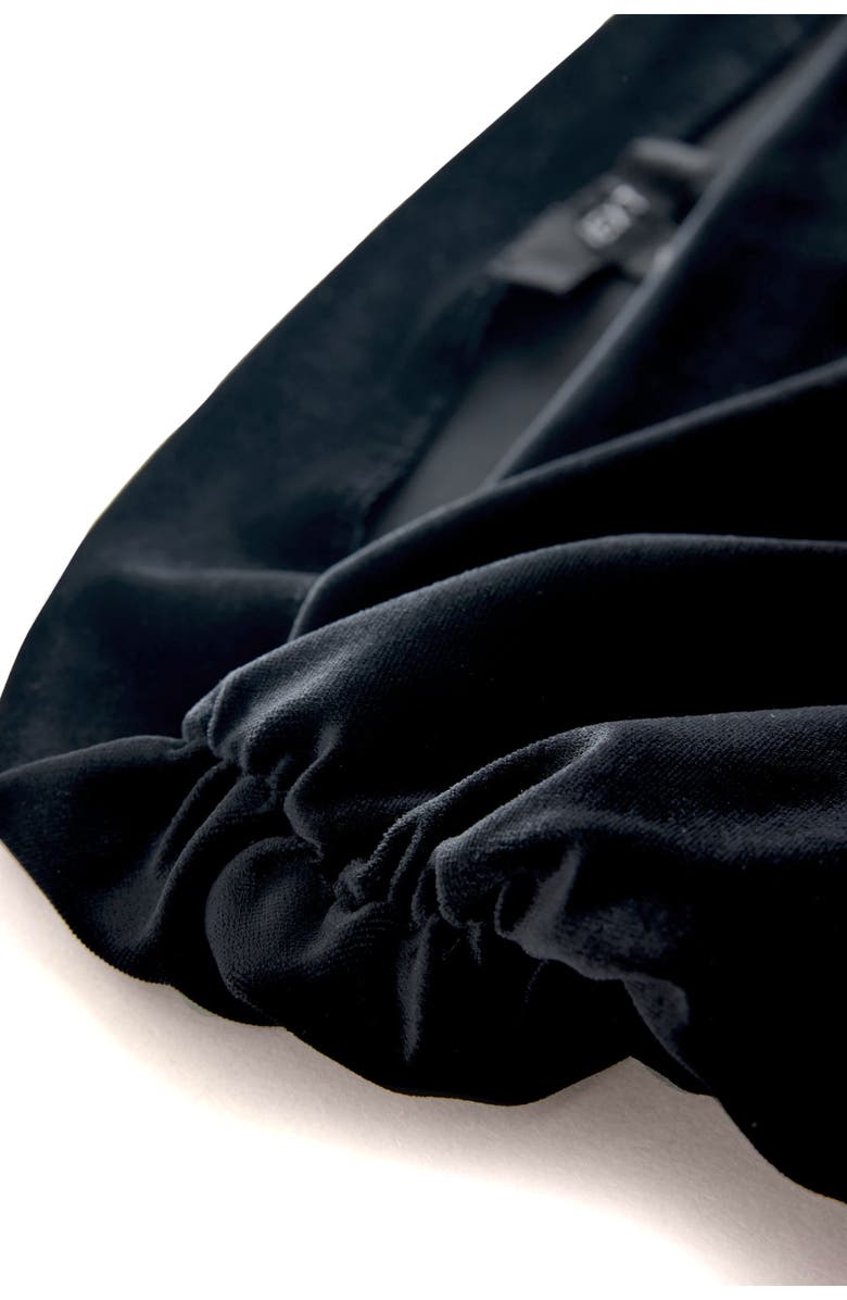 NEXT One-Shoulder Velvet Cocktail Dress, Alternate, color, Black