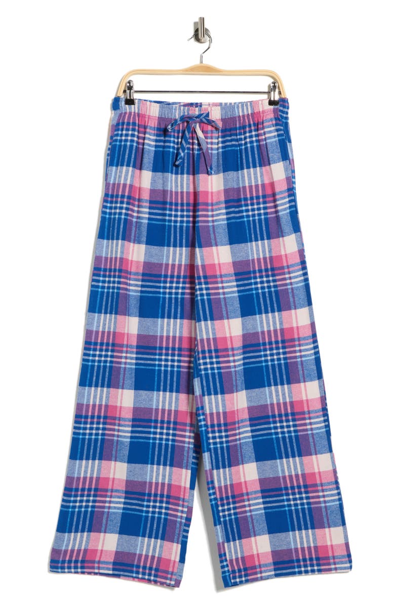 Abound Plaid Flannel Pajama Pants, Alternate, color, Blue- Pink Scottish Plaid